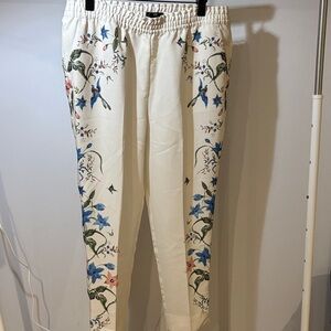 H&M Cream Floral pants